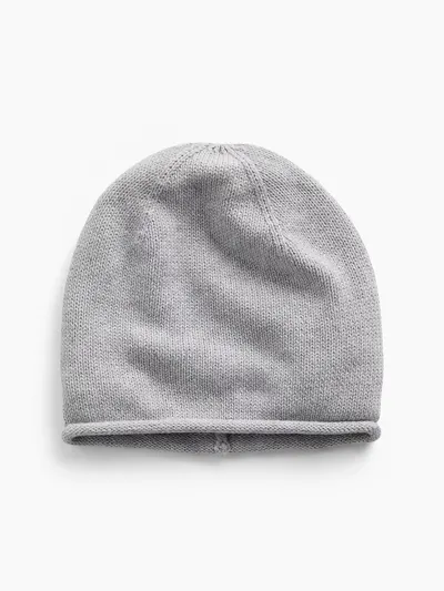 100% Cotton Beanie - Grey