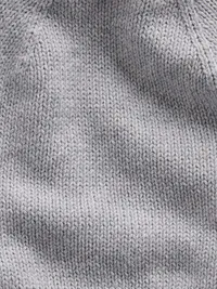 100% Cotton Beanie - Grey — view 3