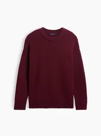 100% Cotton Oversized Sweater - Noir red — view 5
