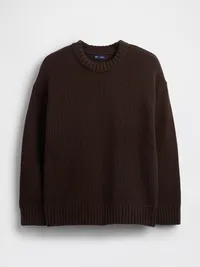 100% Cotton Oversized Sweater - Terra brown — view 5