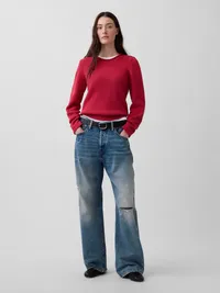 100% Cotton Rollneck Sweater - Chakra red — view 2
