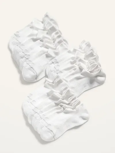 12-Pack Athletic Ankle Socks - Bright White