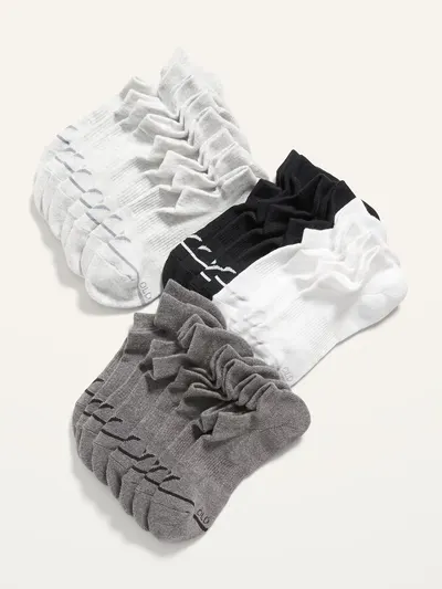 12-Pack Athletic Ankle Socks - Gray Combo