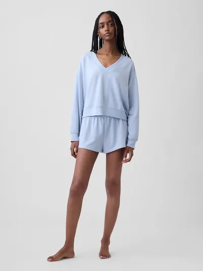 2" CloudLight Easy Shorts - Button down blue