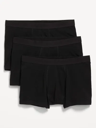3-Pack Trunks -- 3-inch inseam - Black Jack