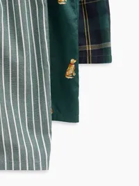 4.5" Poplin Boxers (3-Pack) - Striped — view 2