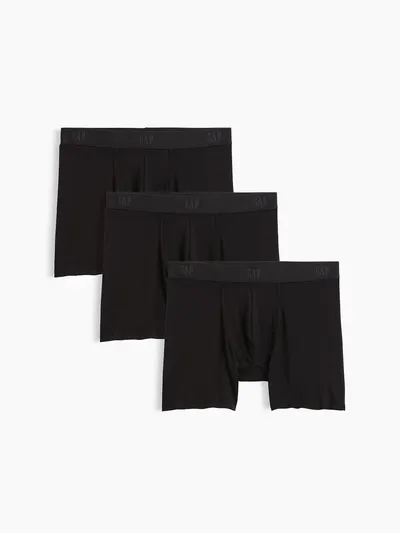 5" Modal Boxer Briefs (3-Pack) - Basic black