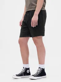 7" Textured Easy Shorts - BLACK — view 3