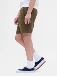 7" Textured Easy Shorts - dark olive — view 3