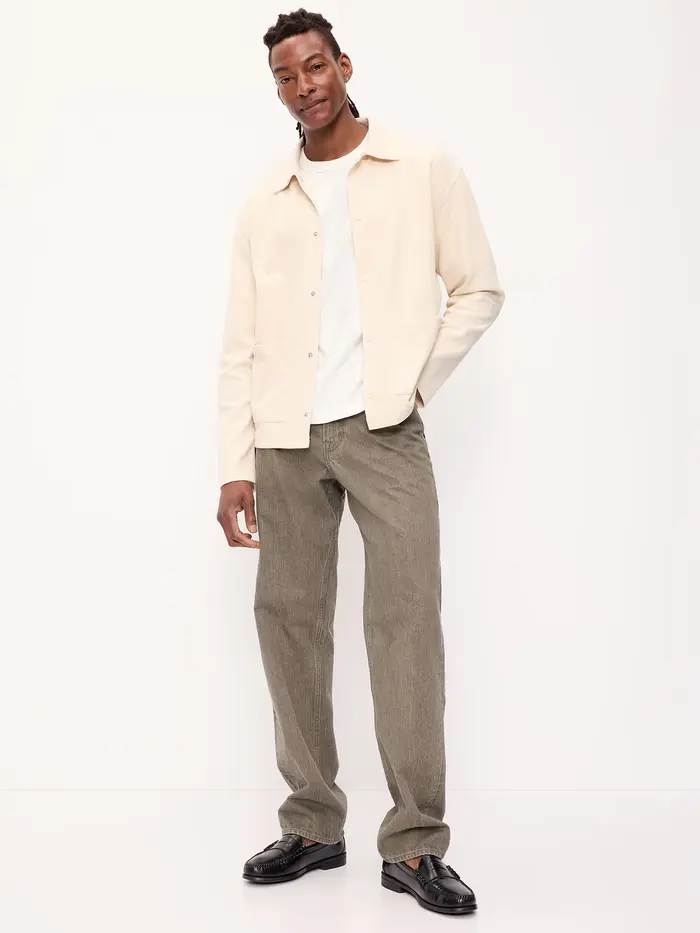 90's Loose Jeans - Olive
