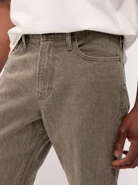 90's Loose Jeans - Olive — view 4