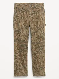 90s Baggy Carpenter Jeans - Forest Camo — view 4