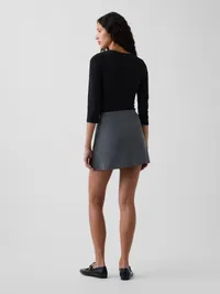 A-Line Mini Skort - Dark heather grey — view 2