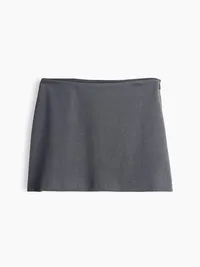 A-Line Mini Skort - Dark heather grey — view 5