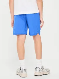 Above Knee StretchTech Performance Shorts for Boys - CRAYON BLUE — view 2