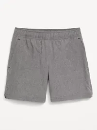 Above Knee StretchTech Shorts for Boys - Gray — view 4