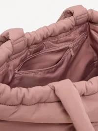 Active Puffer Cinched Tote - Dusted Chocolate — view 3