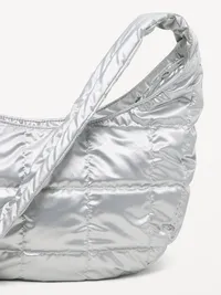 Active Puffer Crossbody Bag - Silver — view 4