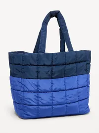 Active Puffer Large Colorblock Tote - Cobalt — view 2