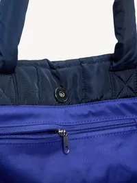 Active Puffer Large Colorblock Tote - Cobalt — view 3