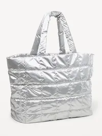 Active Puffer Large Tote - Silver — view 2
