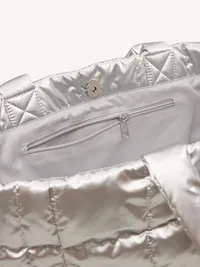 Active Puffer Large Tote - Silver — view 3
