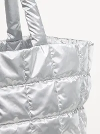 Active Puffer Large Tote - Silver — view 4