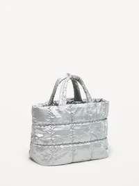 Active Puffer Mini Tote - Silver — view 2