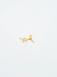 Admiral Row Gold Initial Earrings - P — view 2