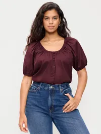 Airy Button-Down Top - Reddy Or Not — view 5