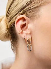 Ana Luisa Ash Double Hoop Earrings - Multi — view 2
