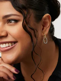 Ana Luisa Ash Double Hoop Earrings - Multi — view 3