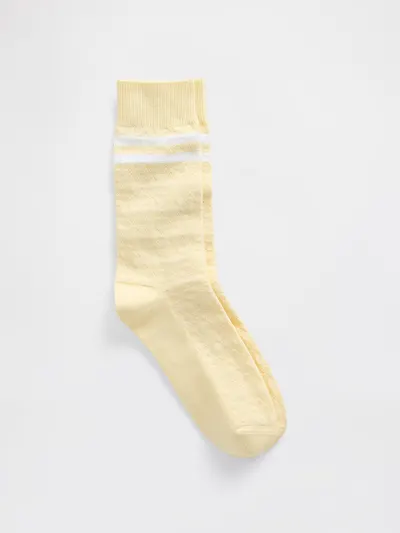 Argyle Varsity Crew Socks - MAIZE