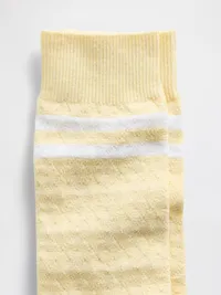 Argyle Varsity Crew Socks - MAIZE — view 2