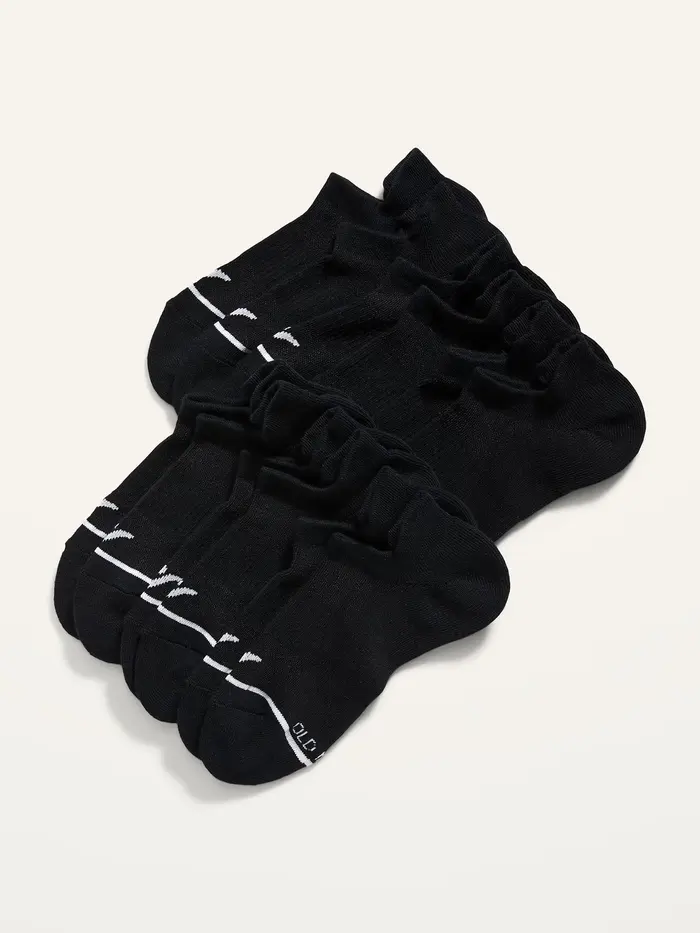 Athletic Ankle Socks  6-Pack - Black Jack
