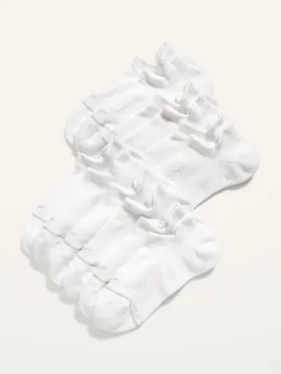Athletic Ankle Socks  6-Pack - Bright White