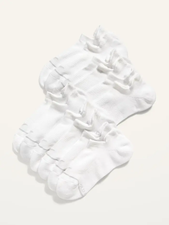 Athletic Ankle Socks  6-Pack - Bright White