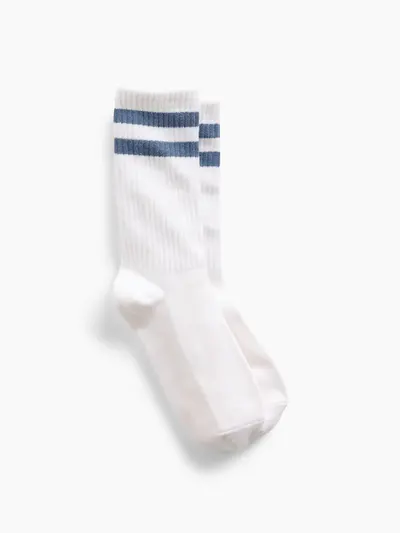 Athletic Crew Socks - Bainbridge blue