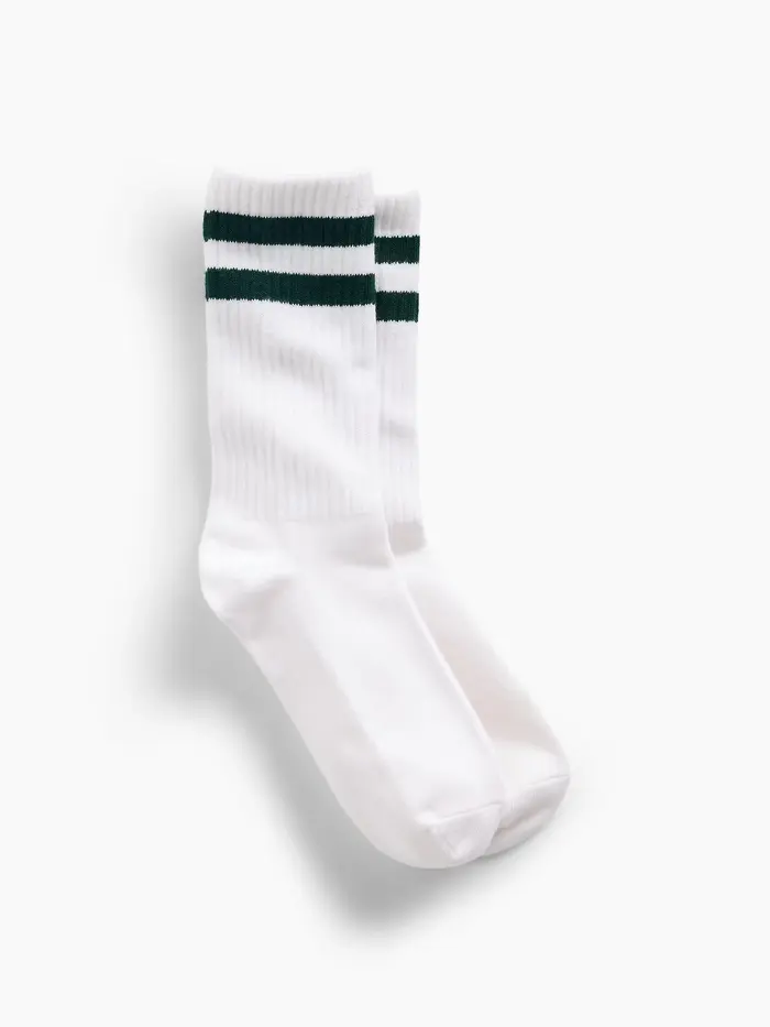 Athletic Crew Socks - Deep hunter green