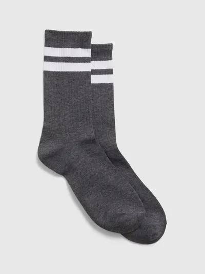 Athletic Crew Socks - New heather grey
