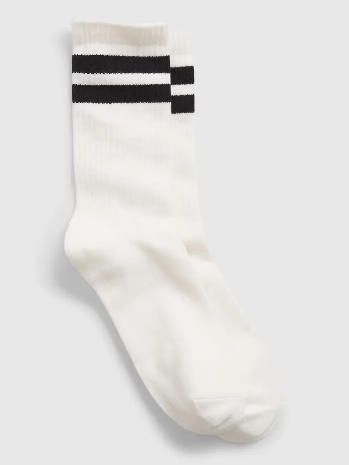 Athletic Crew Socks - New off white