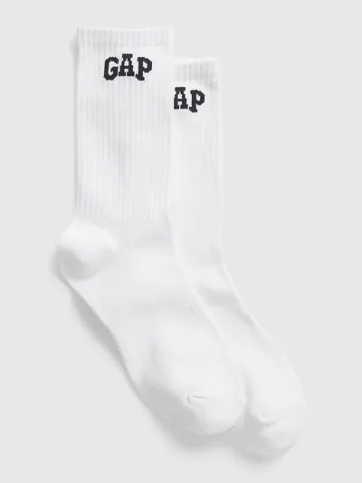 Athletic Logo Crew Socks - White