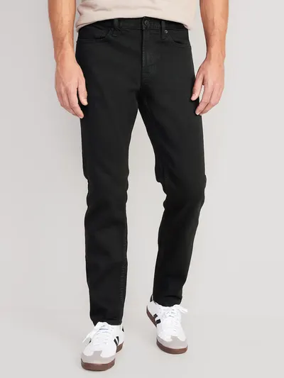 Athletic Taper Built-In Flex Black Jeans - Black Rinse