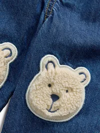 Baby Brannan Bear Patch Pull-On Jeans - Medium wash — view 3