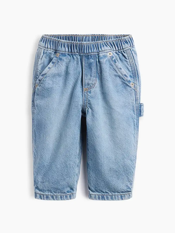 Baby Pull-On Carpenter Jeans - Light wash