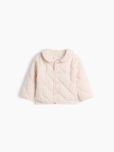 Baby Quilted Jacket - Barely pink