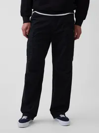 Baggy Cargo Pants - BLACK — view 2