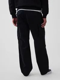 Baggy Cargo Pants - BLACK — view 4