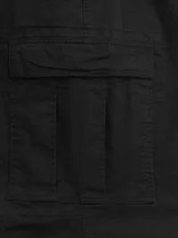 Baggy Cargo Pants - BLACK — view 5