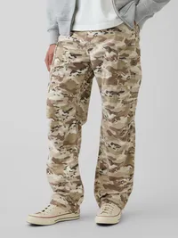 Baggy Cargo Pants - NEUTRAL CAMO — view 2